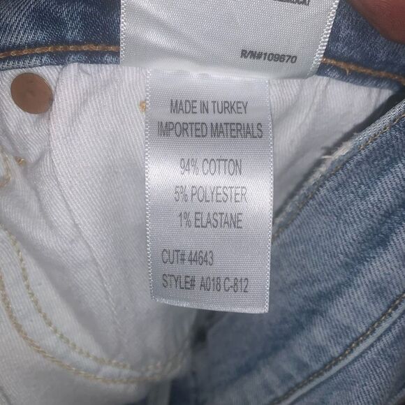 Agolde destroyed distressed Sophie crop 26 ankle designer jeans - Picture 4 of 5